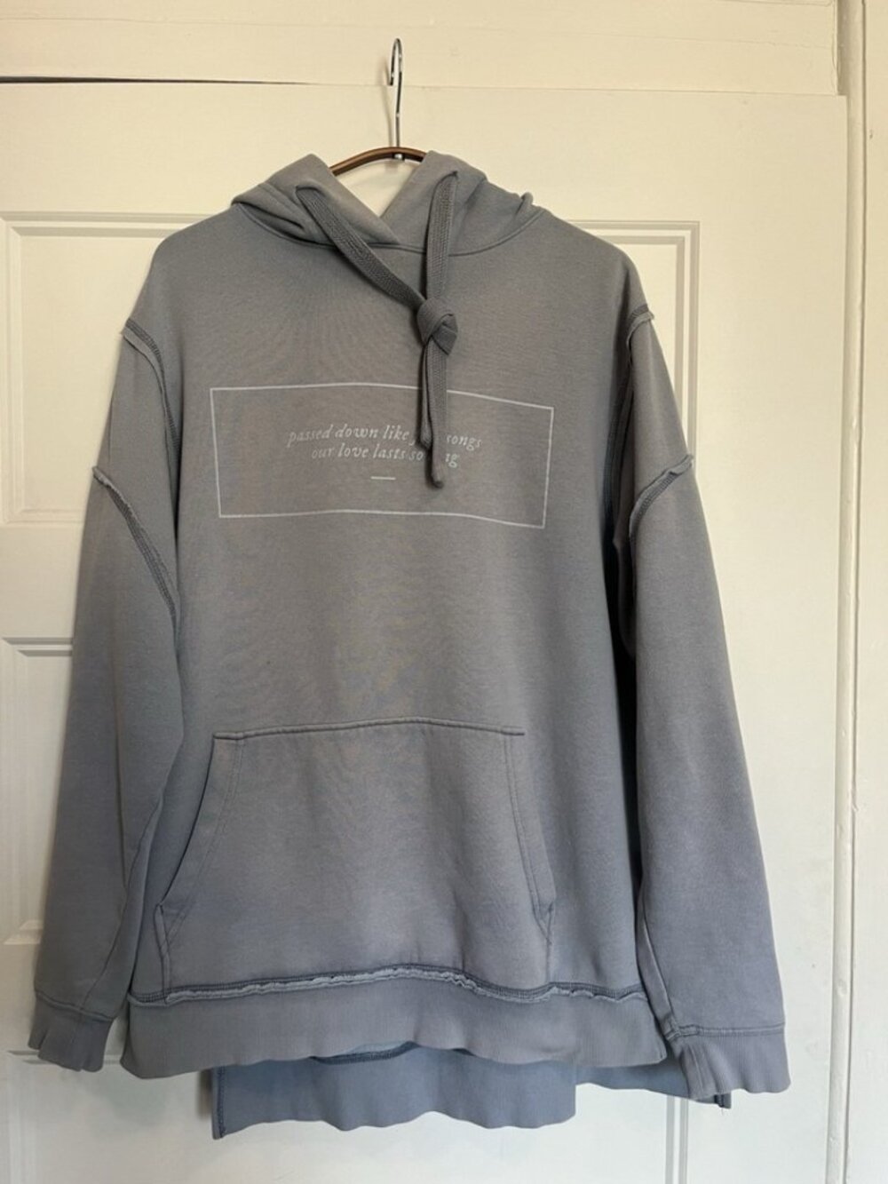 Taylor Swift Limited Edition Blue Folklore Seven Album Sweater Hoodie Size Small